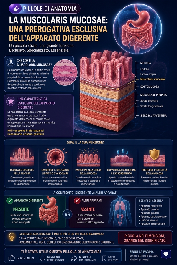 Pillole di anatomia: la muscolaris mucosae